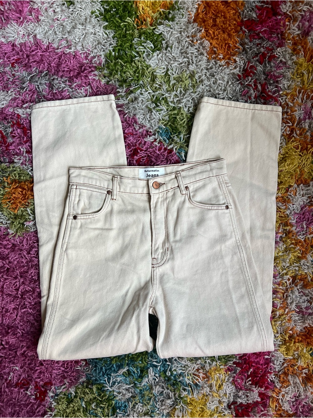Reformation Cream Straight-Leg Men’s Jeans